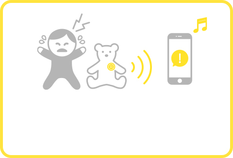 Crying detector Chappet will notify you through your smartphone when it detects a crying baby or other sounds.